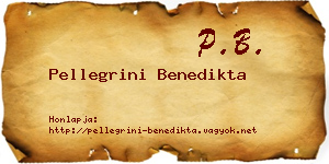 Pellegrini Benedikta névjegykártya